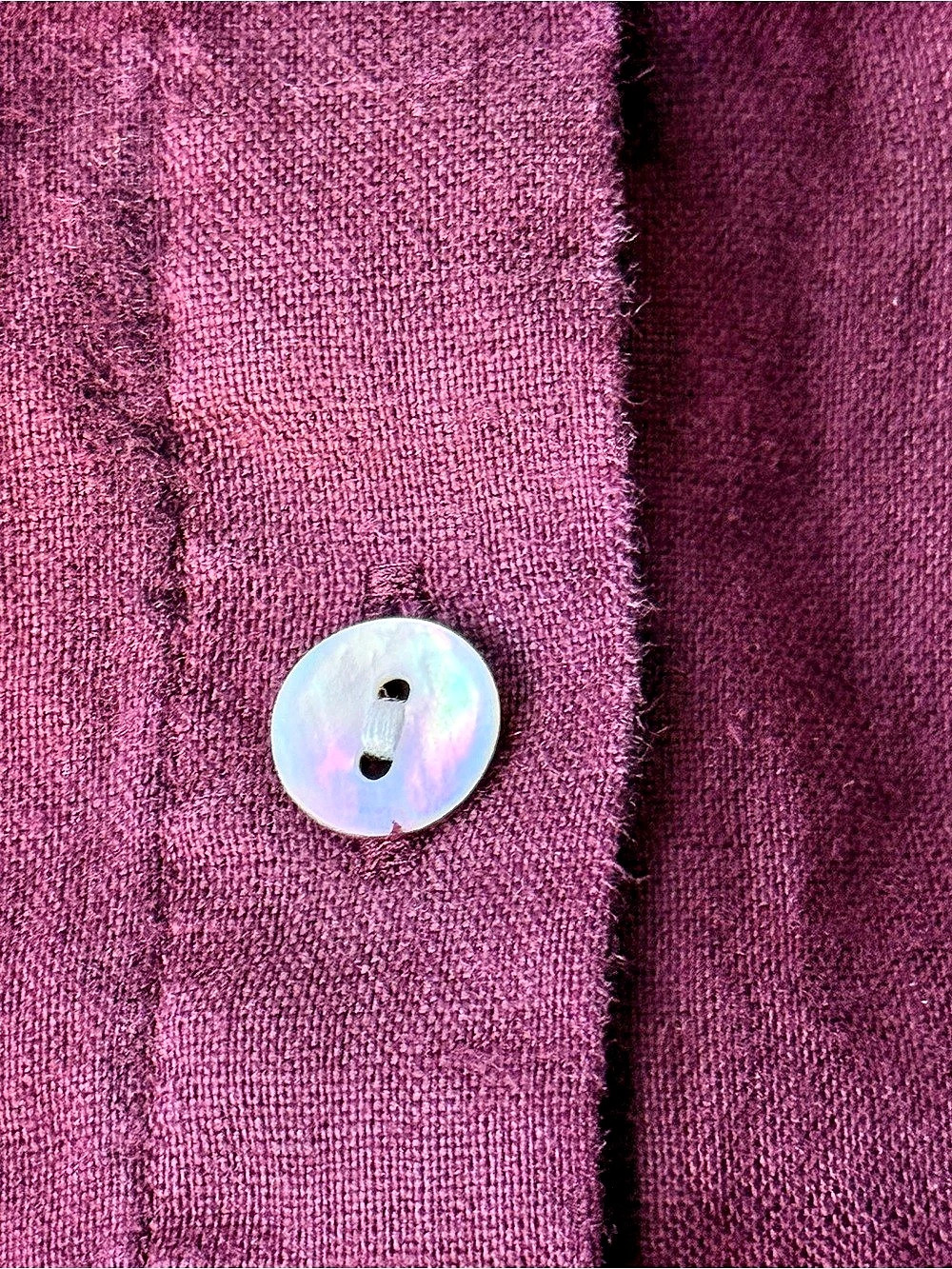 J.Jill Love Linen Essential Shirt 100% Linen Button Down Purple cuff - Picture 7 of 7